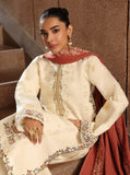 RajBari Premium Embroidered Peach Unstitched 3Pc Suit D-11