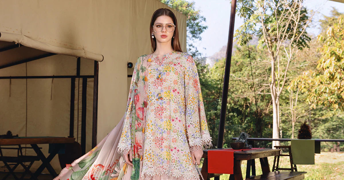 MPT-2914-A 3 Piece Unstitched Embroidered Lawn Suit - M.Prints Spring Summer 2026