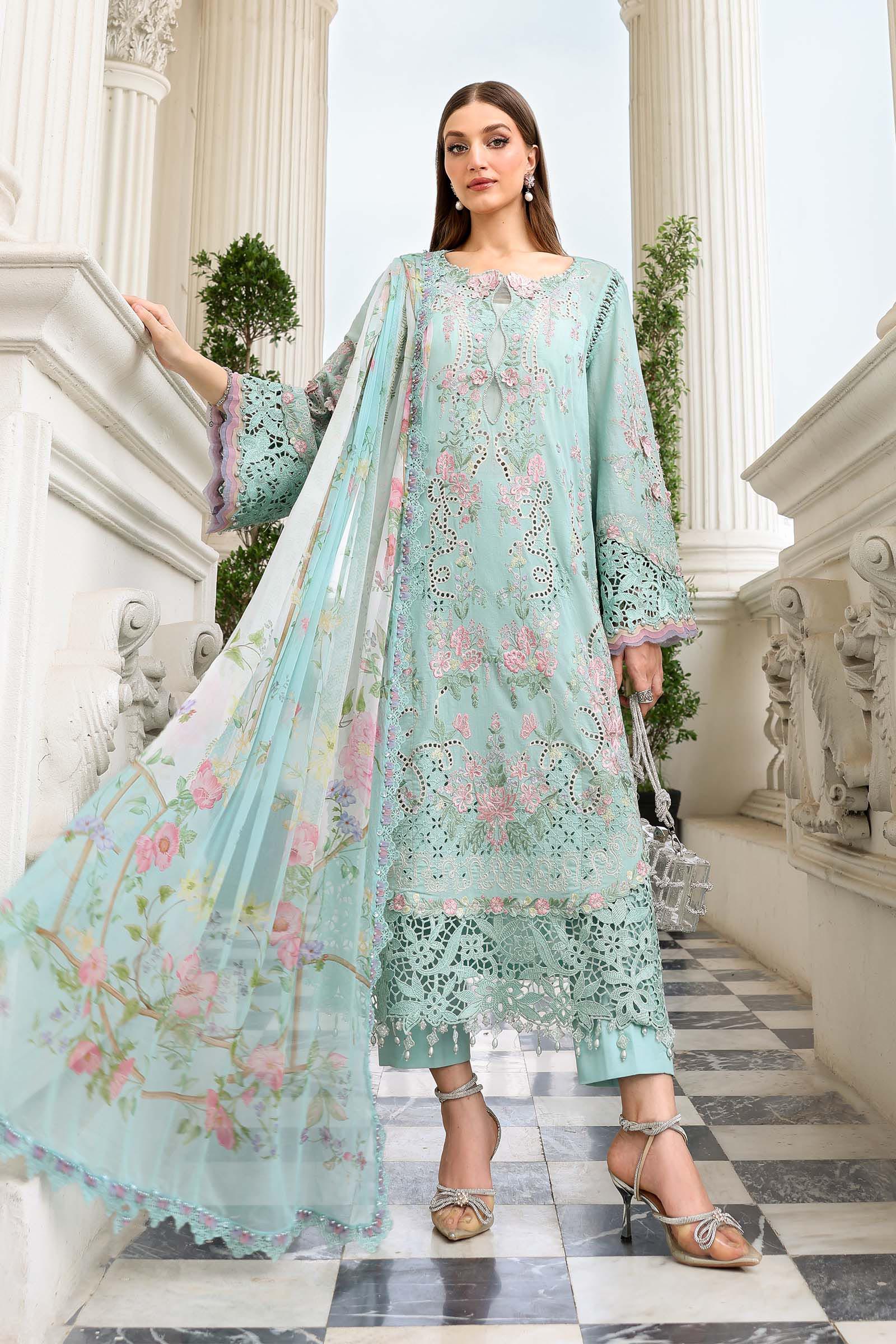 Maria.B Eid Luxury Embroidered Lawn Collection 2026 (D-15)