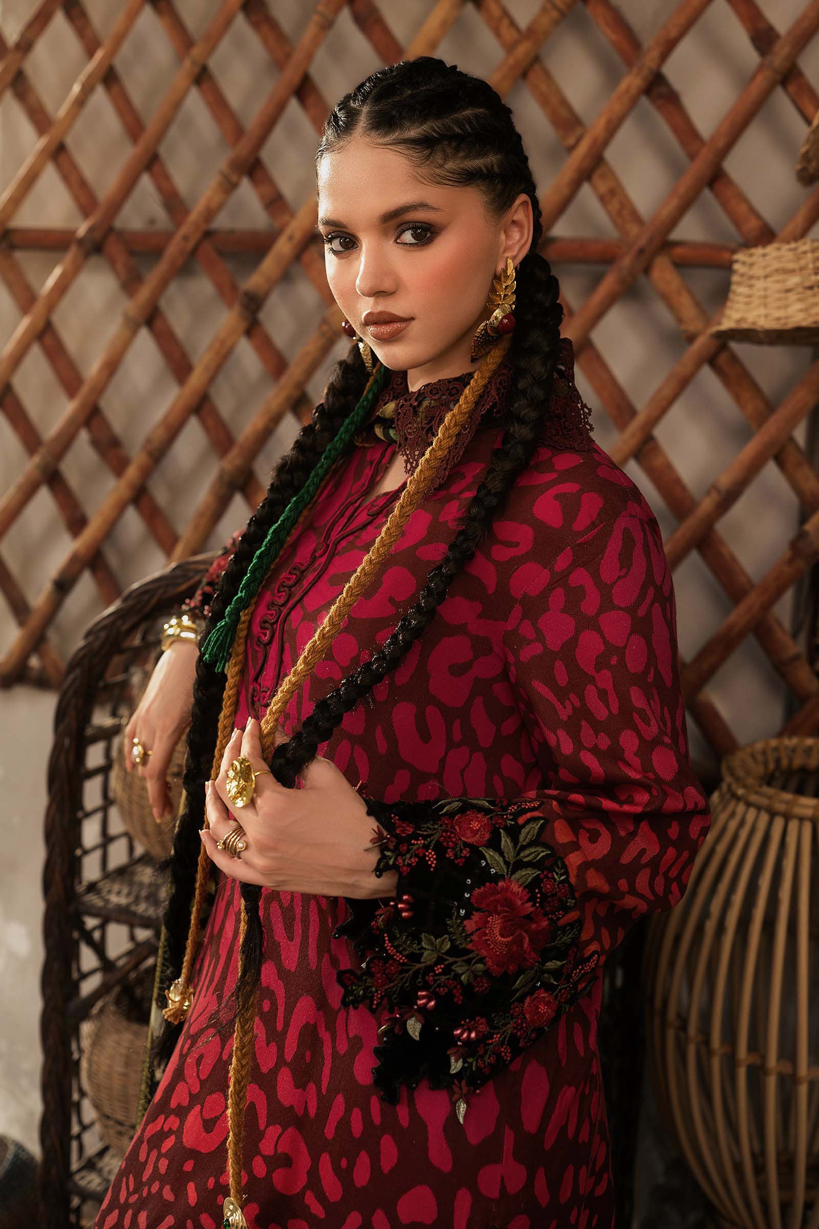 M Prints by Maria B Unstitched Embroidered Linen Suit - MPT-3101-A