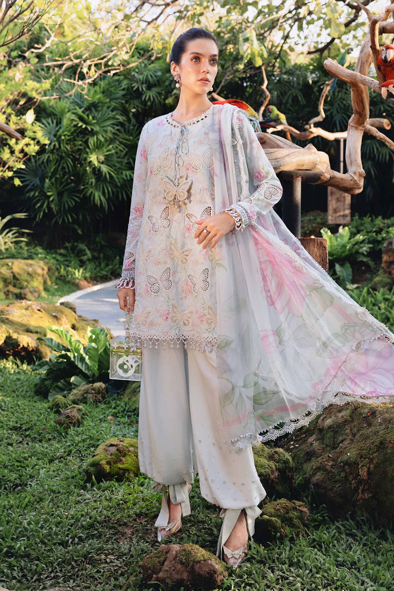 MPT-2901-A 3 Piece Unstitched Embroidered Lawn Suit - M.Prints Spring Summer 2026