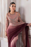 Unstitched Embroidered Chiffon Saree | BD-3001 - MARIA.B