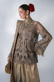 3 Piece Unstitched Embroidered Chiffon MARIA B MBROIDERED Suit | D-2