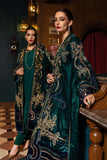 3 Piece Unstitched Embroidered Velvet Suit - MARIA.B