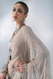 3 Piece Unstitched Embroidered Chiffon Saree MARIA B MBROIDERED | D-3
