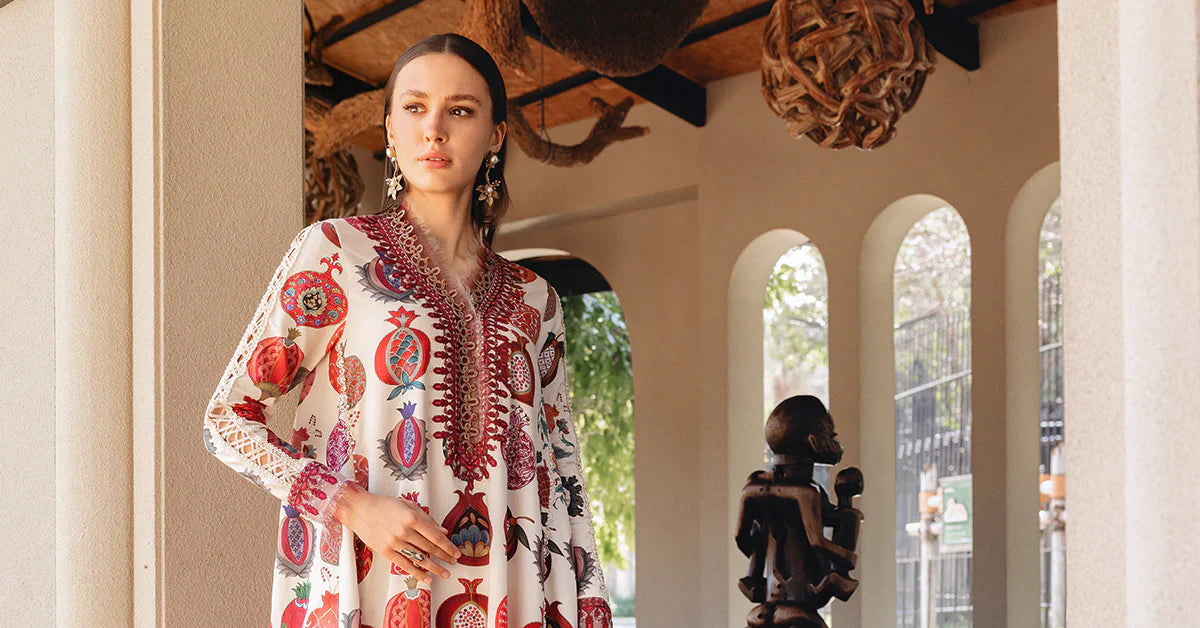 MPT-2903-A 3 Piece Unstitched Embroidered Lawn Suit - M.Prints Spring Summer 2026