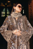 3 Piece Unstitched Embroidered Velvet Suit - MARIA.B