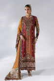 3 Piece Unstitched Embroidered Raw Silk Suit MARIA B MBROIDERED | D-4