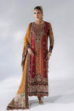 3 Piece Unstitched Embroidered Raw Silk Suit MARIA B MBROIDERED | D-4
