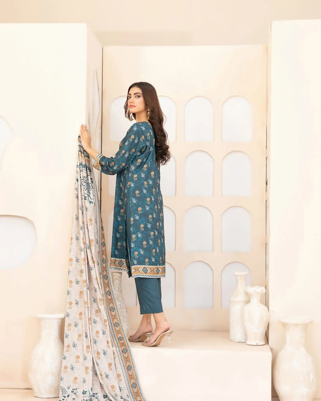 Rahab by Tawakkal – 3pcs Stitched Printed Staple [D-4401]
