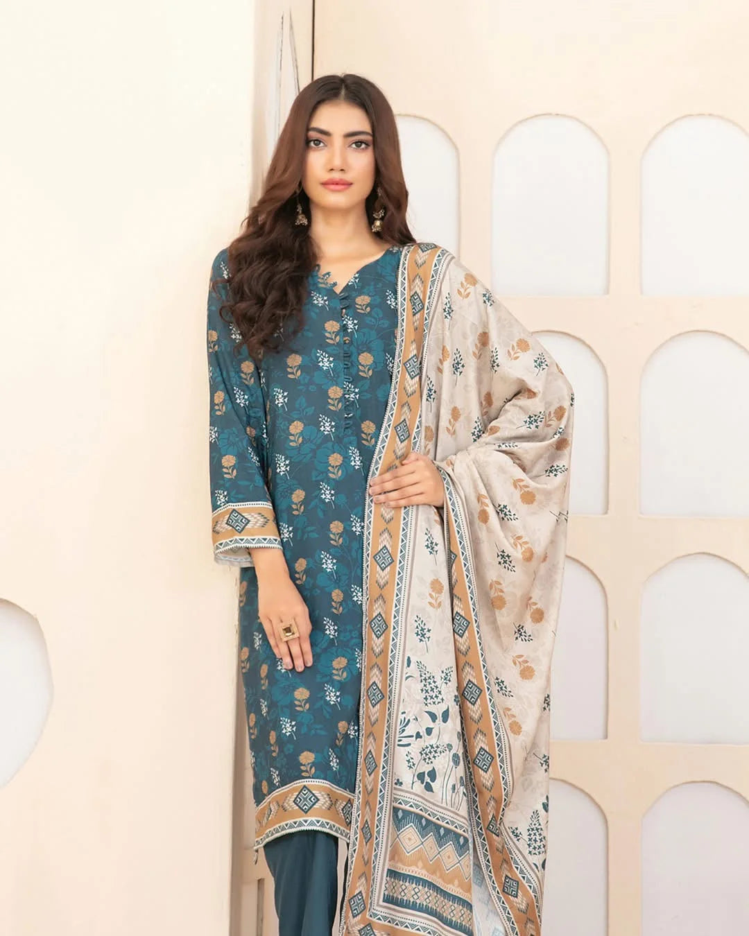 Rahab by Tawakkal – 3pcs Stitched Printed Staple [D-4401]