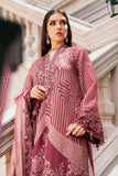 3 Piece Unstitched Embroidered Organza Suit - MARIA.B