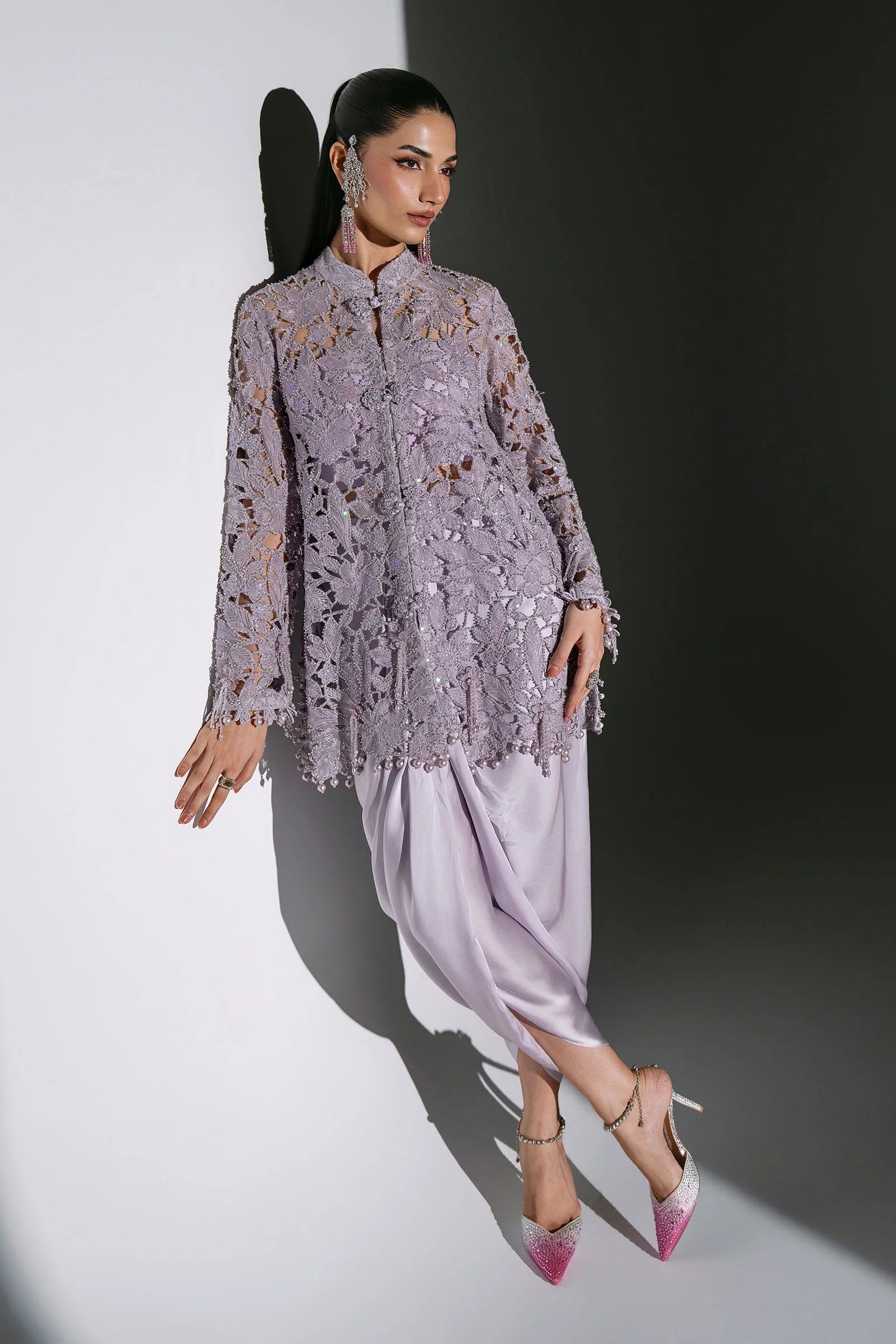 3 Piece Unstitched Embroidered Organza Suit MARIA B MBROIDERED | D-5