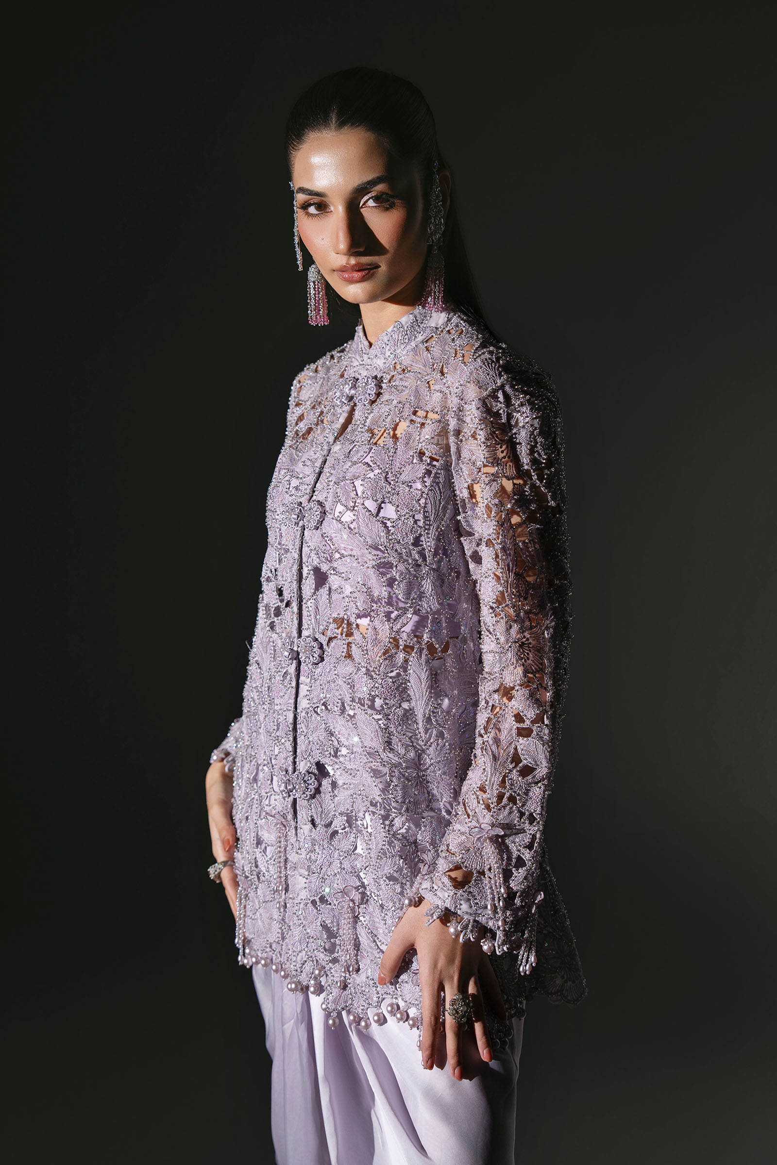 3 Piece Unstitched Embroidered Organza Suit MARIA B MBROIDERED | D-5