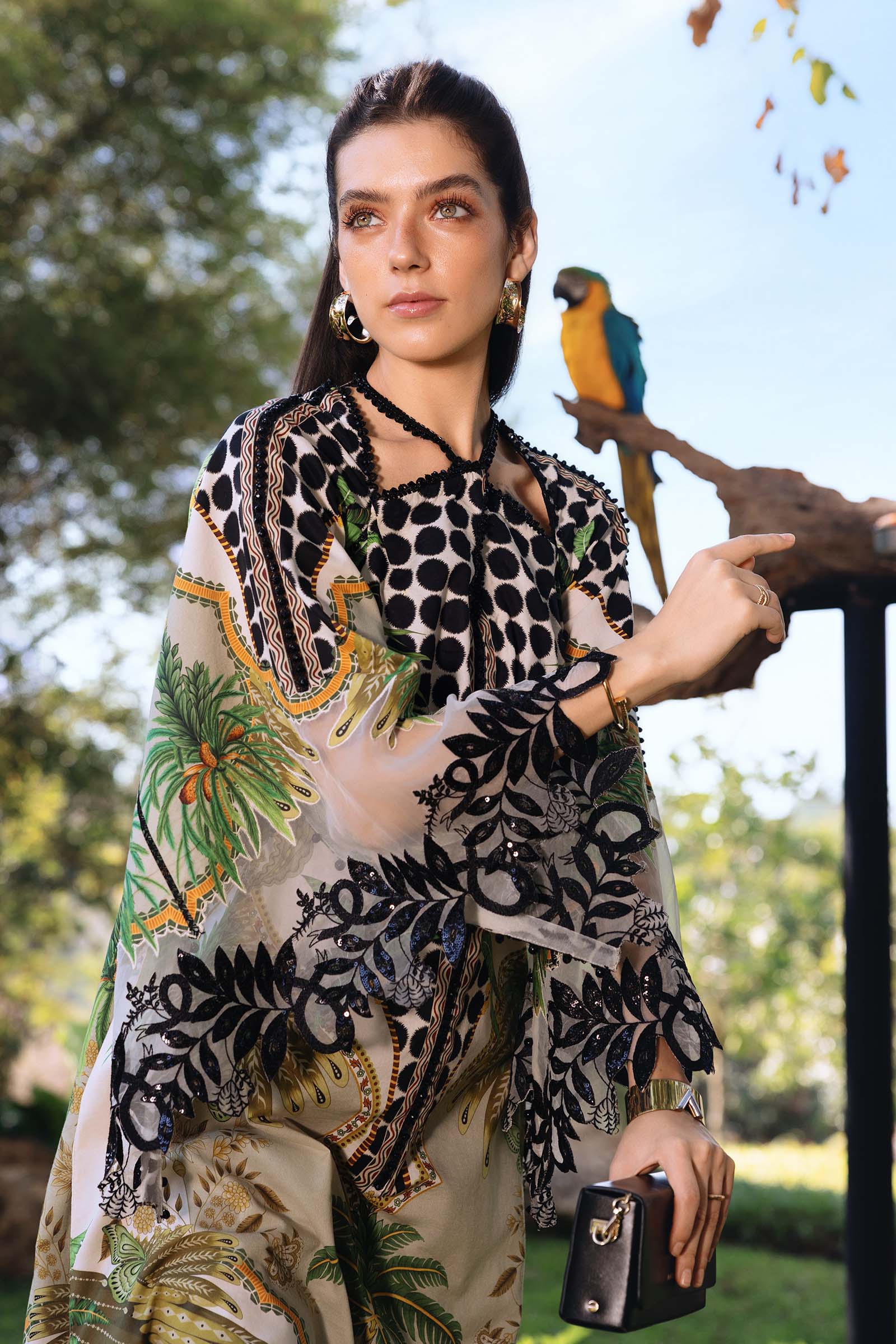 MPT-2905-A 3 Piece Unstitched Embroidered Lawn Suit - M.Prints Spring Summer 2026