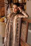 M Prints by Maria B Unstitched Embroidered Linen Suit - MPT-3105-B
