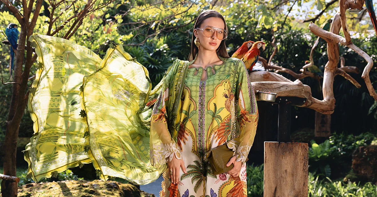 MPT-2905-B 3 Piece Unstitched Embroidered Lawn Suit - M.Prints Spring Summer 2026