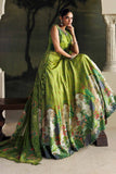 Soiree by Maria B Unstitched Embroidered Raw Silk 3 Piece Suit | D6 - Festive Collection