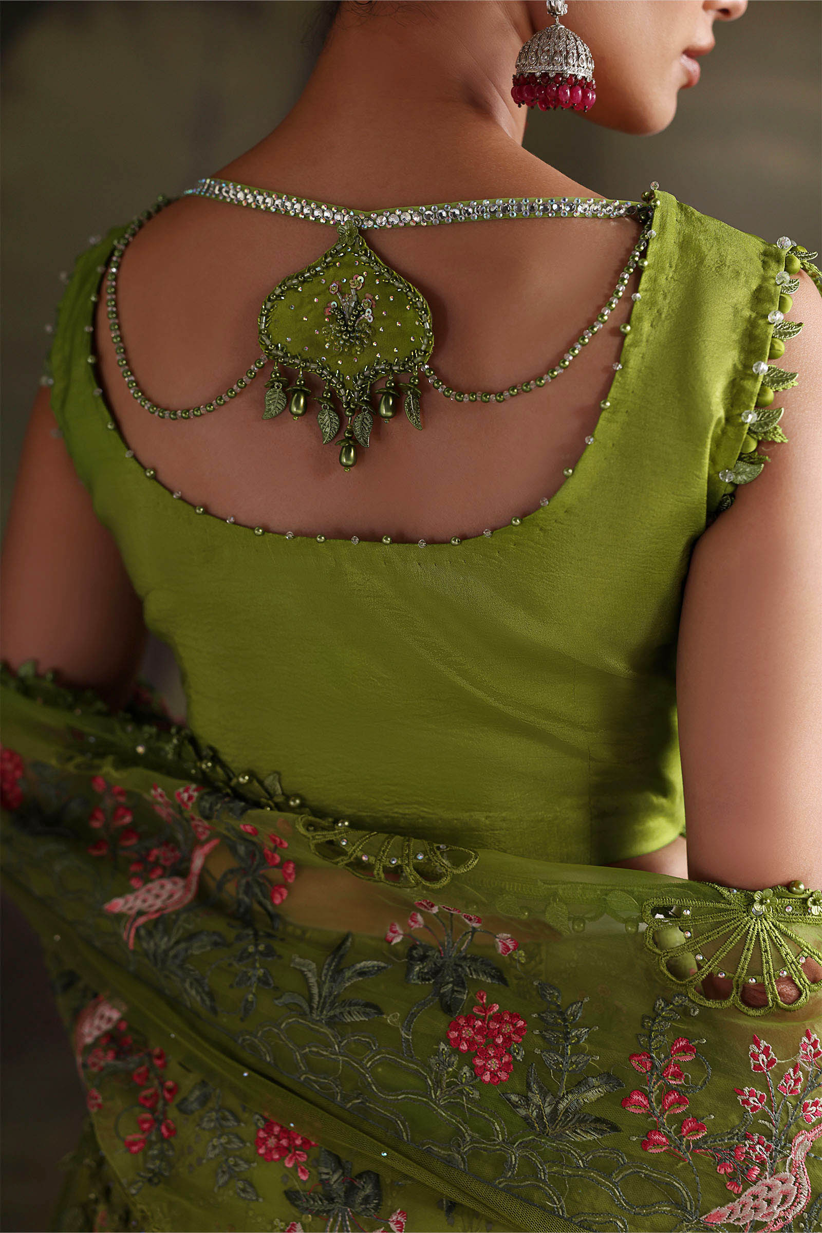 Soiree by Maria B Unstitched Embroidered Raw Silk 3 Piece Suit | D6 - Festive Collection