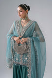 3 Piece Unstitched Embroidered Organza Suit MARIA B MBROIDERED | D-7