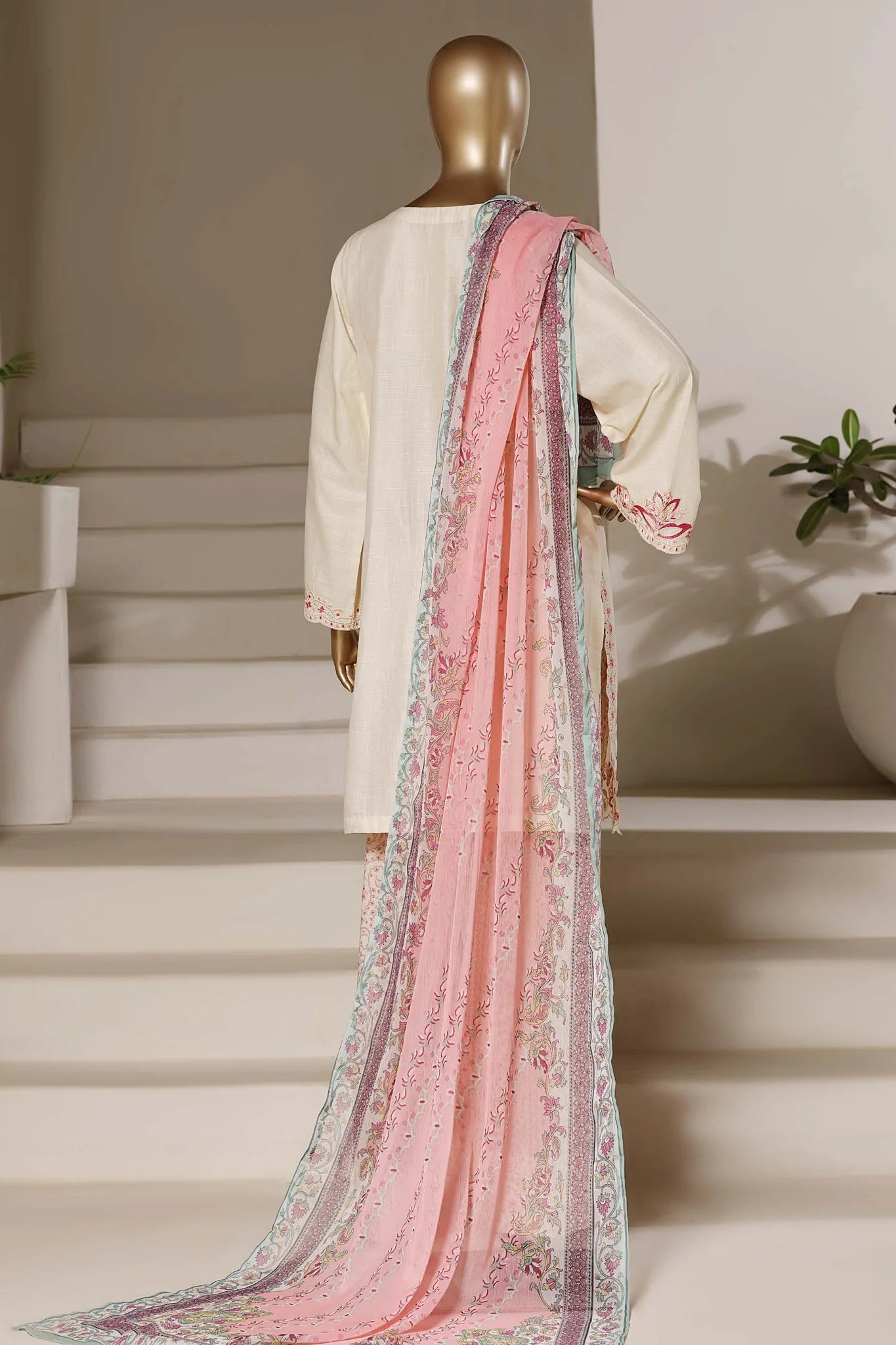 Eclair By Sada Bahar Stitched 3 Piece Emb Lawn Vol-02 Suit-D-797-CREAM