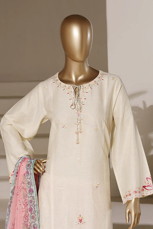 Eclair By Sada Bahar Stitched 3 Piece Emb Lawn Vol-02 Suit-D-797-CREAM