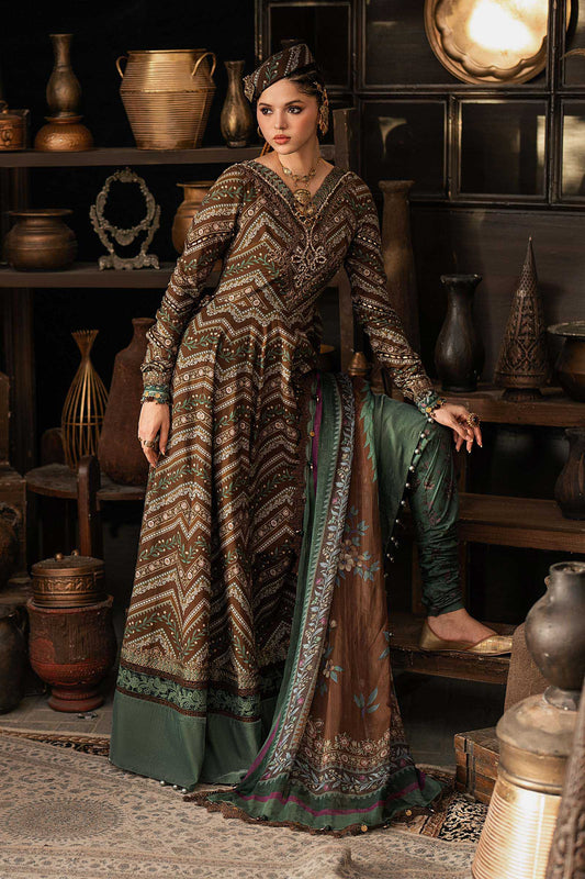 M Prints by Maria B Unstitched Embroidered Cambric Suit - MPT-3107-A