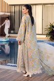 Maria.B M Prints - 3 Piece Unstitched Embroidered Lawn Suit - MPT-3007-A