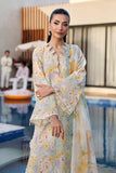Maria.B M Prints - 3 Piece Unstitched Embroidered Lawn Suit - MPT-3007-A