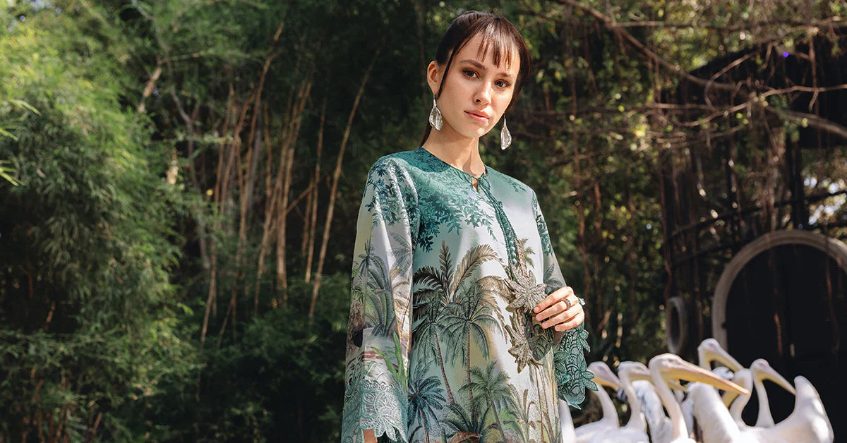 MPT-2907-A 3 Piece Unstitched Embroidered Lawn Suit - M.Prints Spring Summer 2026