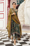 Maria.B M.Prints Unstitched Collection | MPT-2707-B Green Embroidered Linen Suit with Chiffon Dupatta