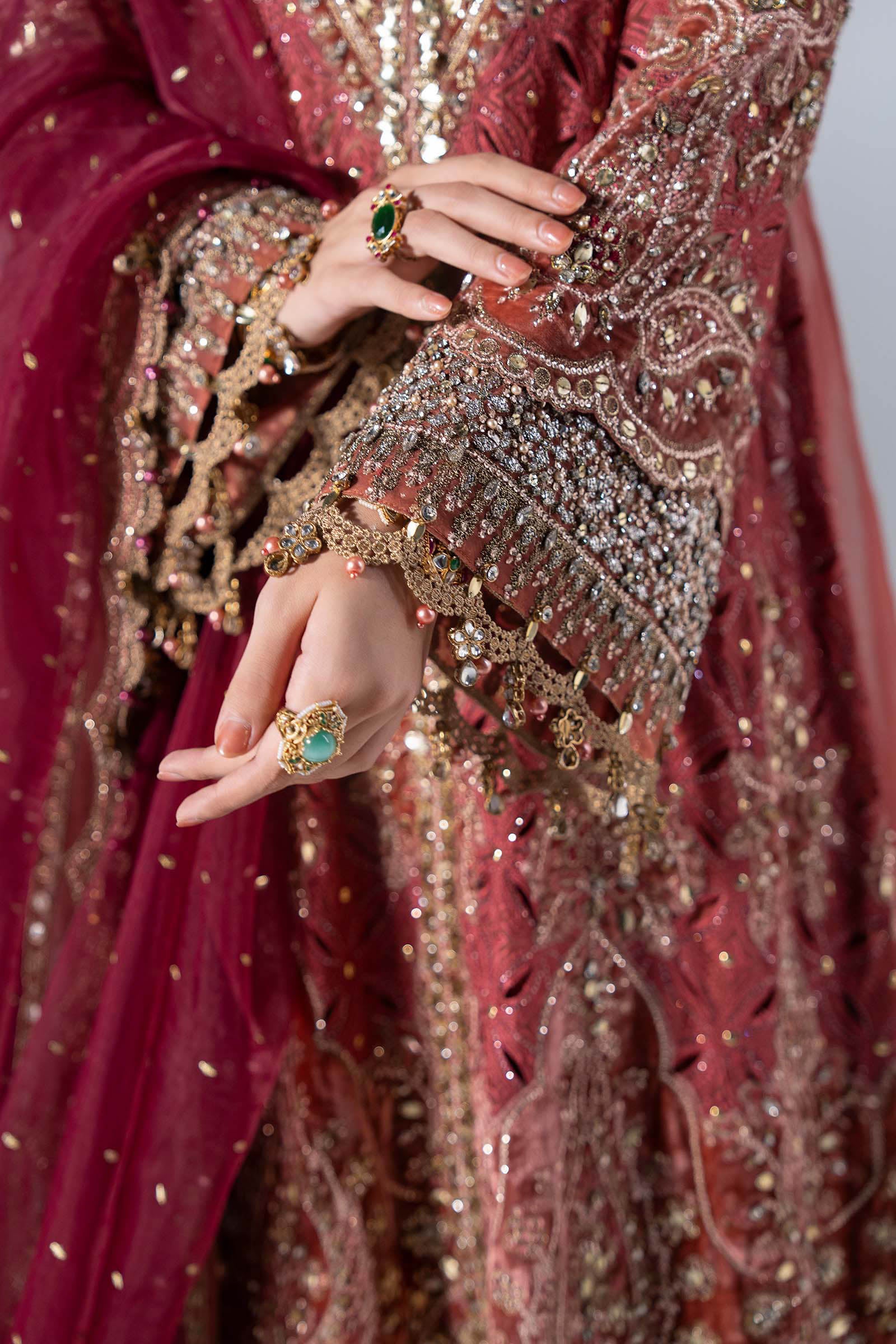3 Piece Unstitched Embroidered Organza Suit MARIA B MBROIDERED | D-8