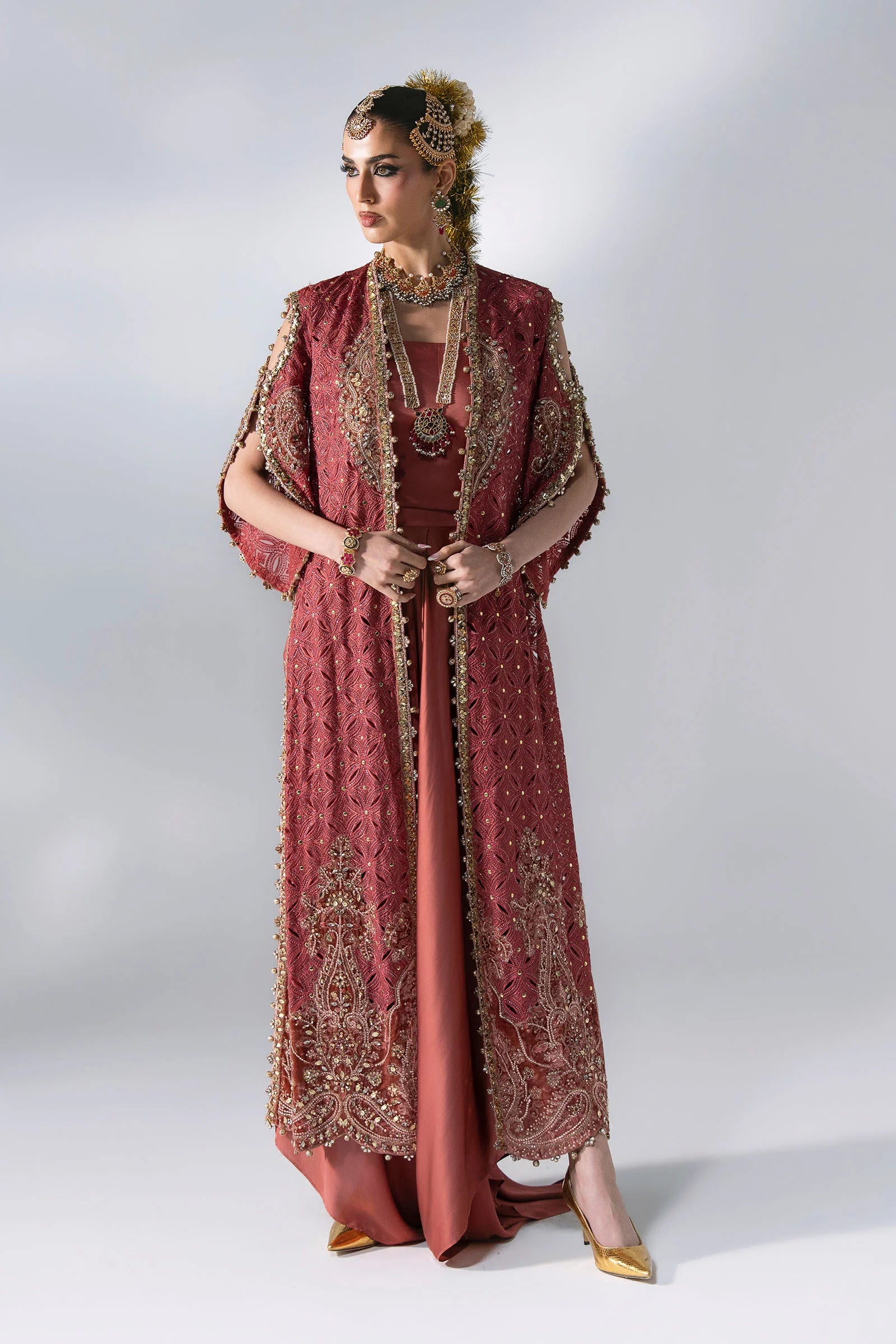3 Piece Unstitched Embroidered Organza Suit MARIA B MBROIDERED | D-8