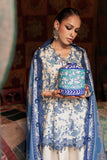 M Prints by Maria B Unstitched Embroidered Irish Linen Suit - MPT-3108-A