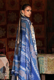 M Prints by Maria B Unstitched Embroidered Irish Linen Suit - MPT-3108-A