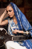 M Prints by Maria B Unstitched Embroidered Irish Linen Suit - MPT-3108-A