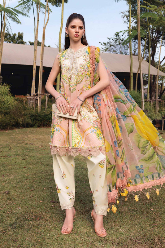 MPT-2908-A 3 Piece Unstitched Embroidered Lawn Suit - M.Prints Spring Summer 2026