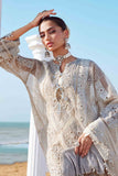 3 Piece Unstitched Embroidered Organza Suit | EID LAWN-25-09 - MARIA.B