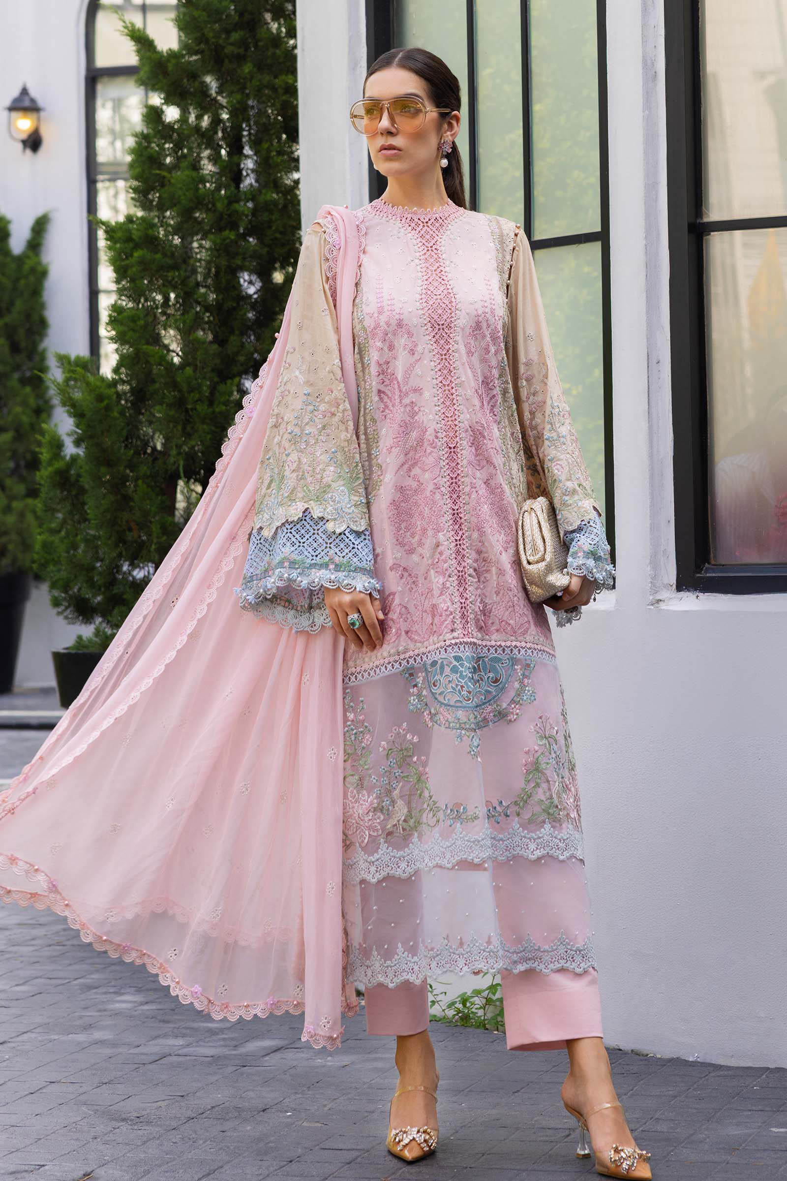 Maria.B Eid Luxury Embroidered Lawn Collection 2026 (D-09)
