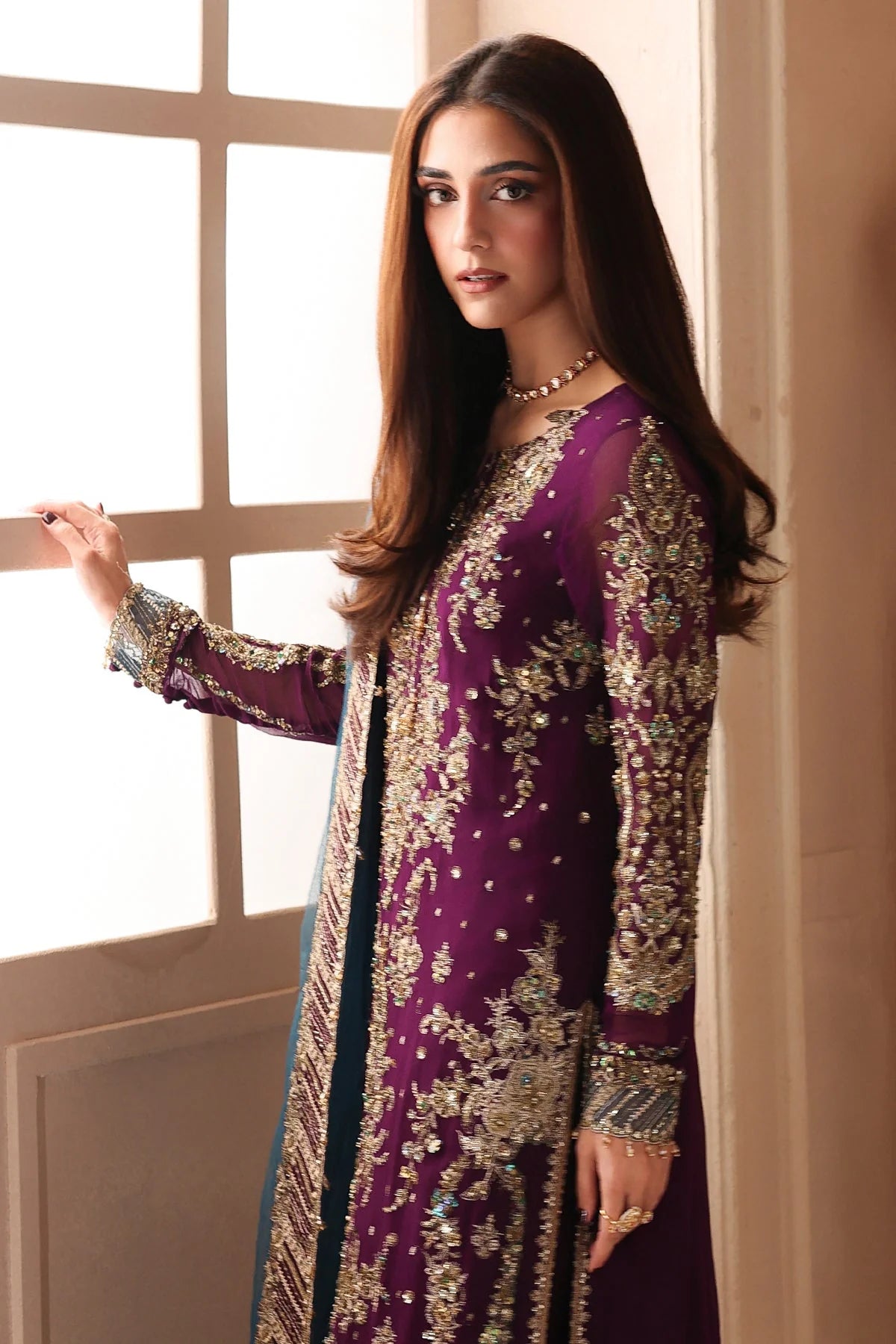 Charizma Dastan-e-Jashan Luxury Chiffon Unstitched 3Pc Suit DJW6-01