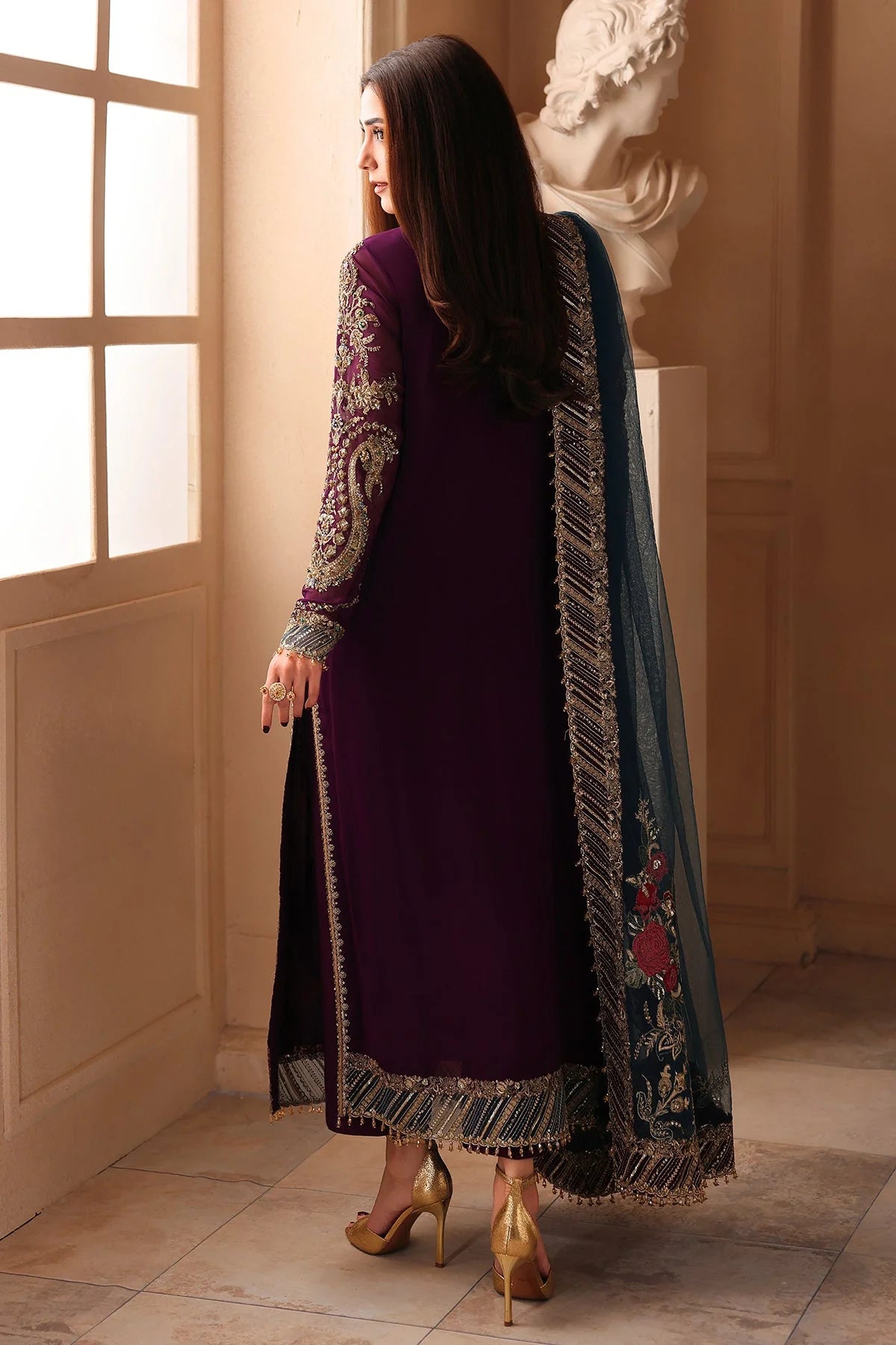 Charizma Dastan-e-Jashan Luxury Chiffon Unstitched 3Pc Suit DJW6-01