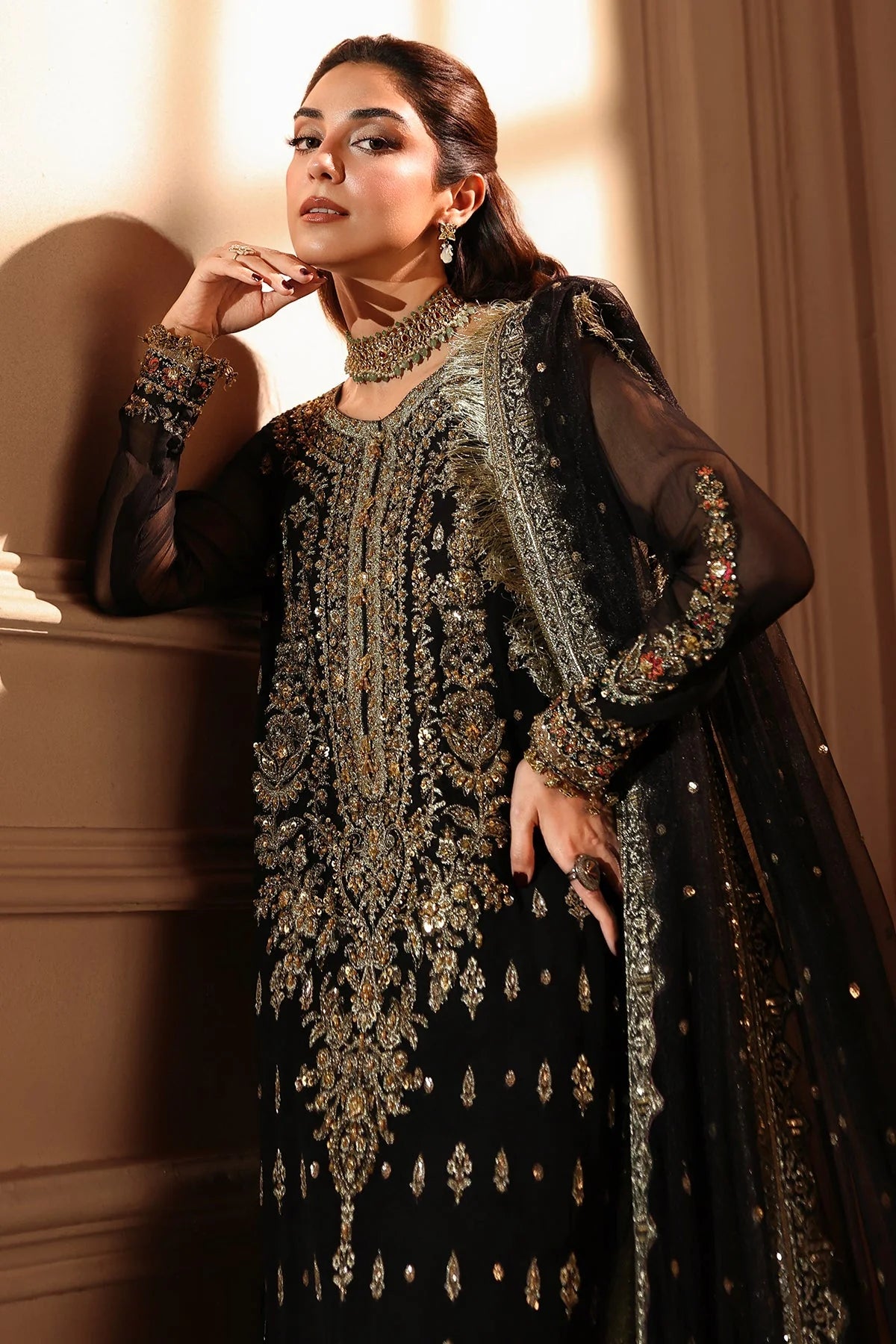 Charizma Dastan-e-Jashan Luxury Chiffon Unstitched 3Pc Suit DJW6-04