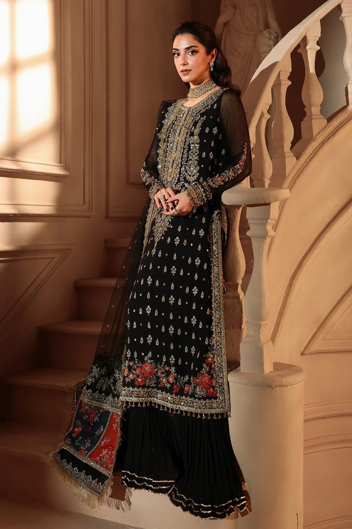 Charizma Dastan-e-Jashan Luxury Chiffon Unstitched 3Pc Suit DJW6-04