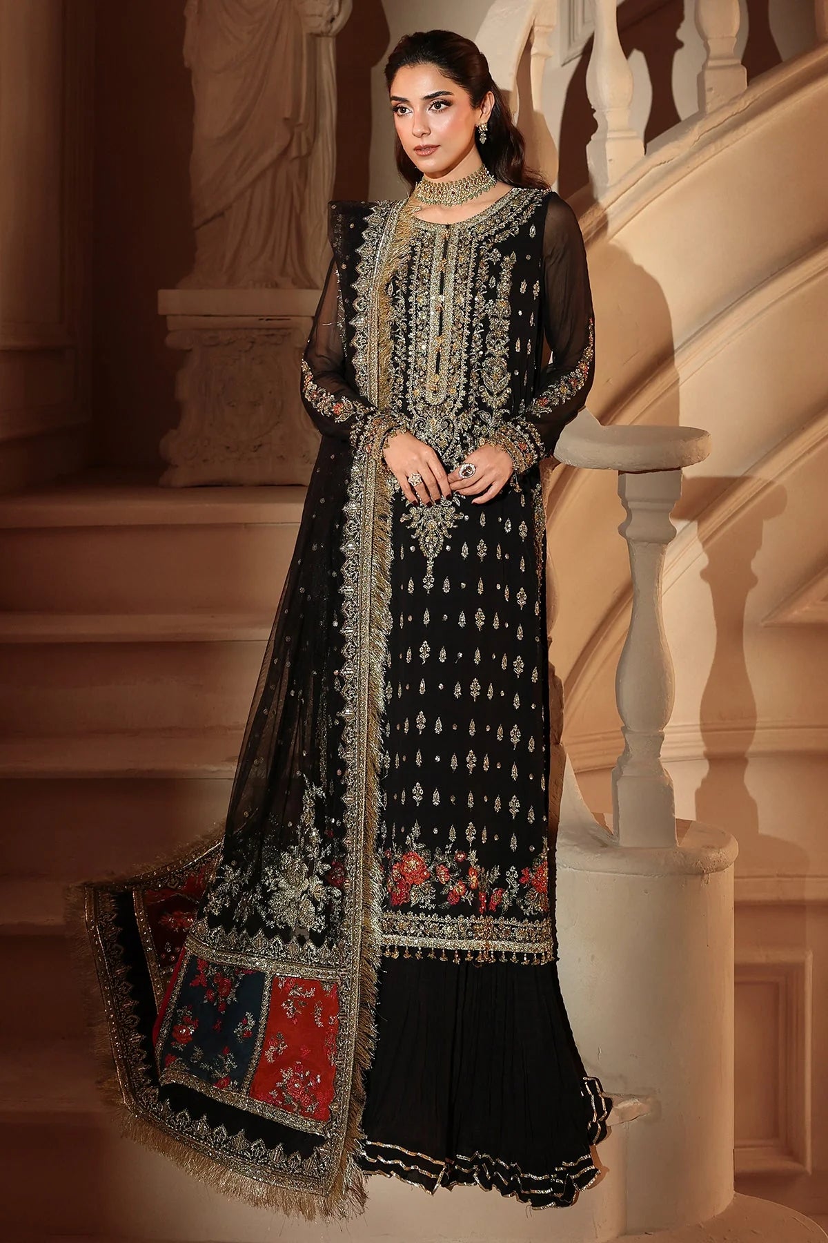 Charizma Dastan-e-Jashan Luxury Chiffon Unstitched 3Pc Suit DJW6-04