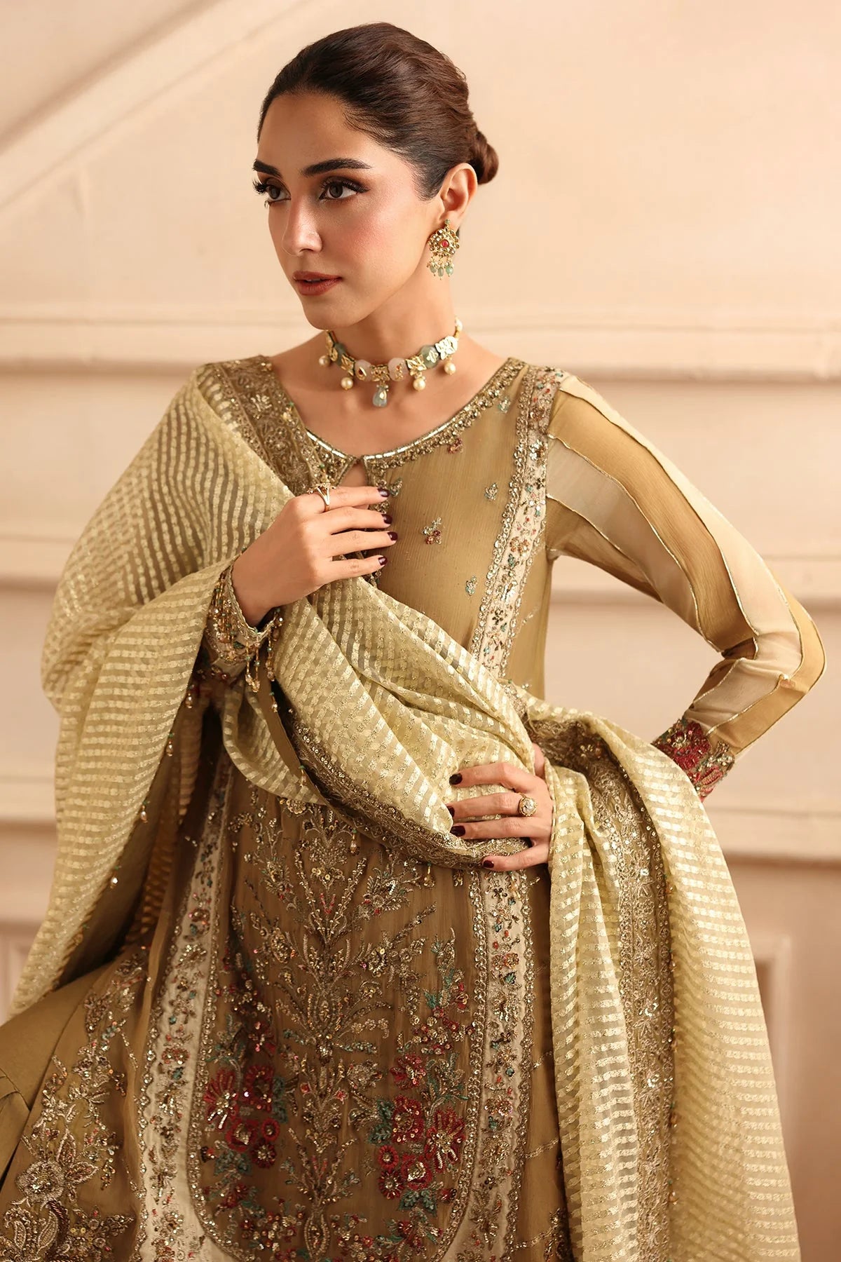 Charizma Dastan-e-Jashan Luxury Chiffon Unstitched 3Pc Suit DJW6-06