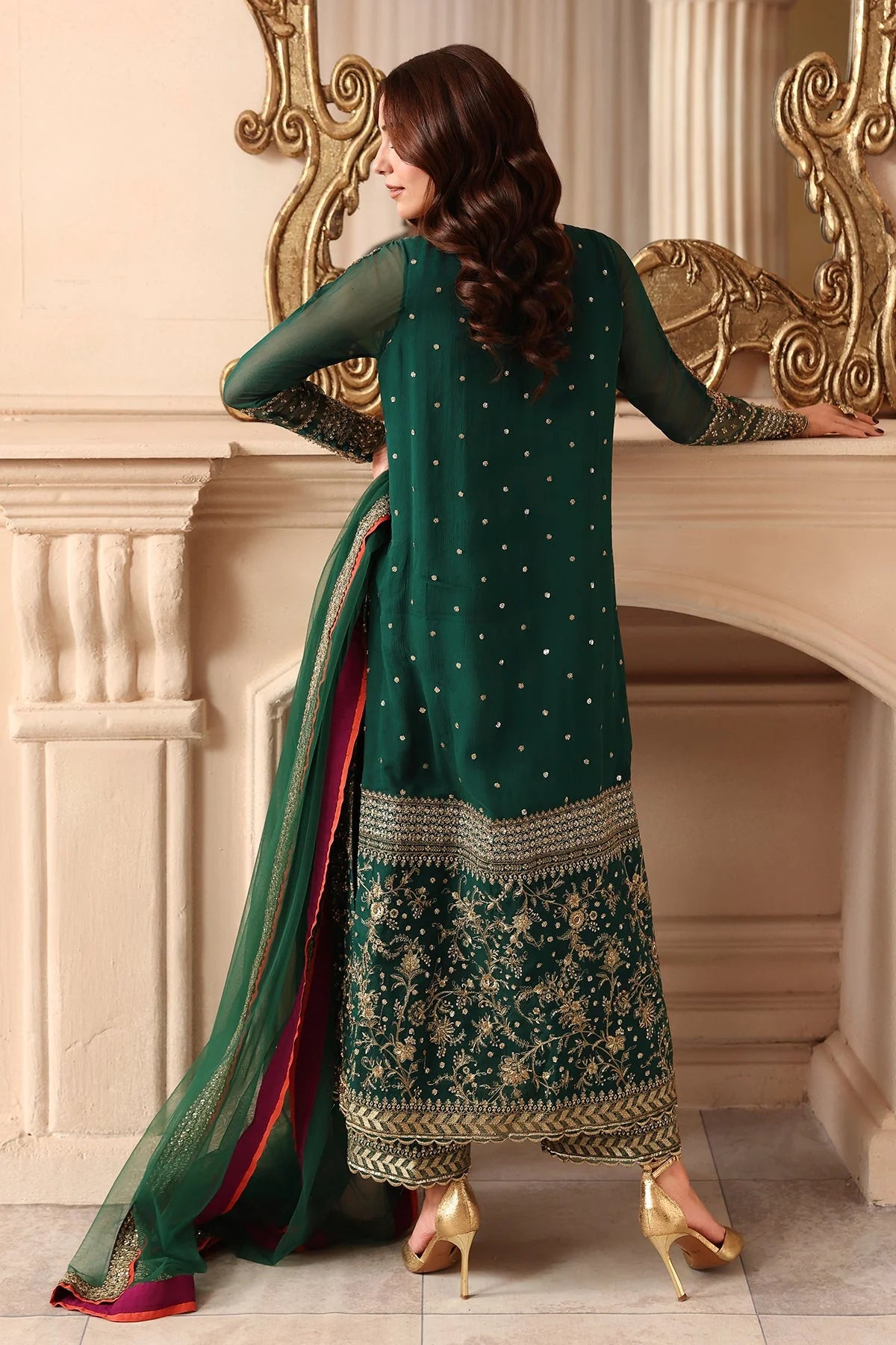 Charizma Dastan-e-Jashan Luxury Chiffon Unstitched 3Pc Suit DJW6-07