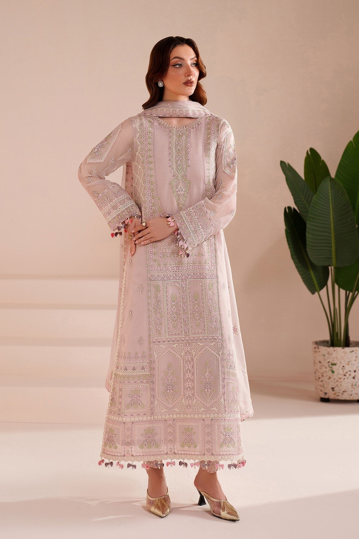 AF-BDHG-5039-Elva | Threads by Alizeh Embroidered Chiffon Unstitched 3Pc Suit