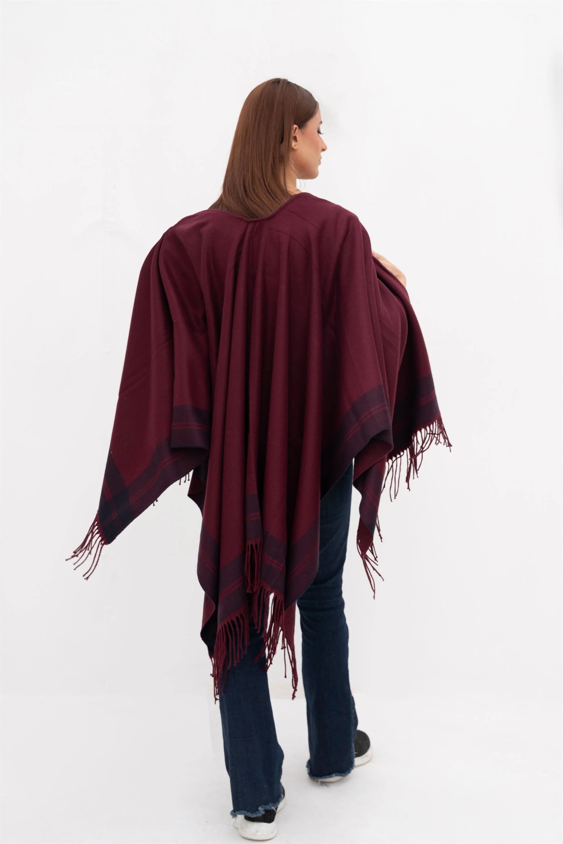 Manahils Premium Woolen Cape Shawl 21