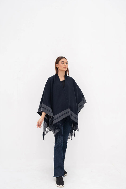 Manahils Premium Woolen Cape Shawl 19