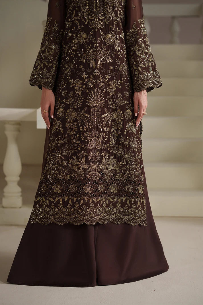 Modern Heirloom by Emaan Adeel Unstitched Embroidered Chiffon 3 Piece Suit | ADELIA